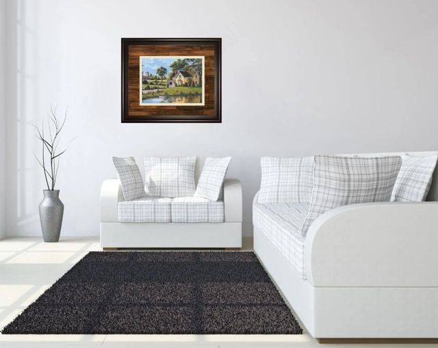 Classy Art Yellow House by Saunders Wall Art-2