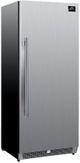 FORNO® Alta Qualita 30 in. 14.6 Cu. Ft. Stainless Steel Column Refrigerator-1