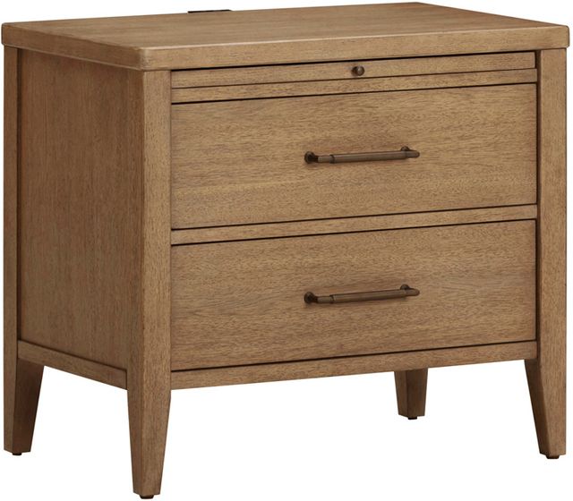aspenhome® Olivia Sunkissed Beige 2-Drawer Nightstand-0