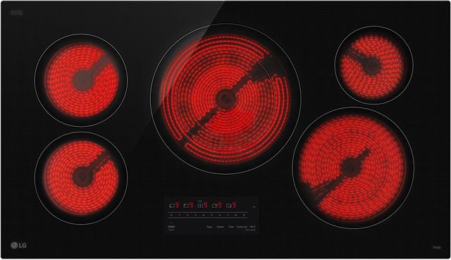LG 36" Black Electric Cooktop with UltraHeat™ 3.0kW Element-2