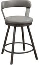 Homelegance® Appert Dark Gray/Gray Swivel Counter Height Chair-0