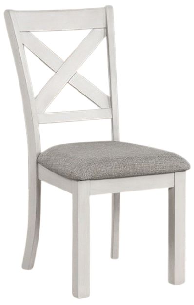 Furniture of America® Ferrone 2-Piece Rustic White Oak Side Chair Set-0