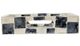 A & B Home Black/White Mosaic Pattern Decorative Rectangular Tray-2