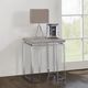 ACME Furniture Chafik Natural Oak End Table with Chrome Base-4