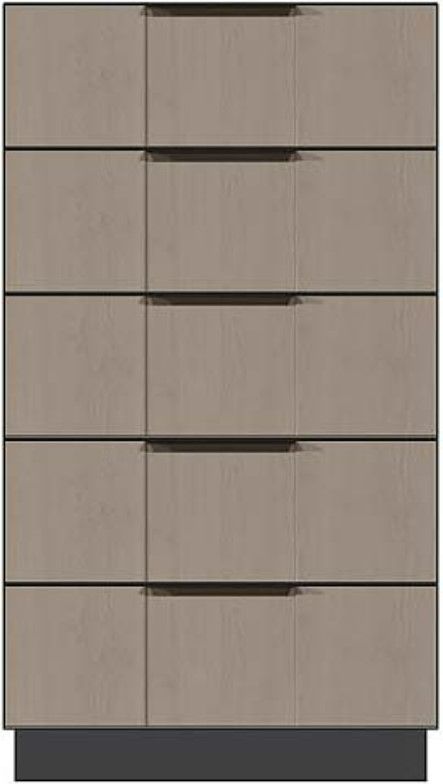 Country View Woodworking Customizable American Modern 28'' 5-Drawer Plinth  Base Chest-0