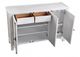 Winners Only® Augusta Rustic Brown/White 64" Server-1