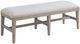 Riverside Furniture Bennett Frosted Gray 58" Upholstered Dining Bench-0