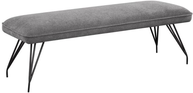 Coaster® Dodson Gray Upholstered Dining Bench-0