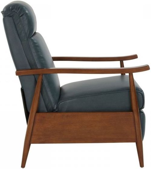 BarcaLounger® Hampton Roma Bluegray Leather Manual Recliner-4