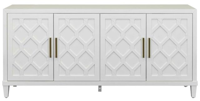 Martin Furniture Gable White TV Stand-1