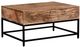 Inspire™ Ojas Natural Burnt Lift-Top Coffee Table with Black Base-0