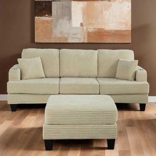 Furniture of America® Moretaine Beige Sofa-1