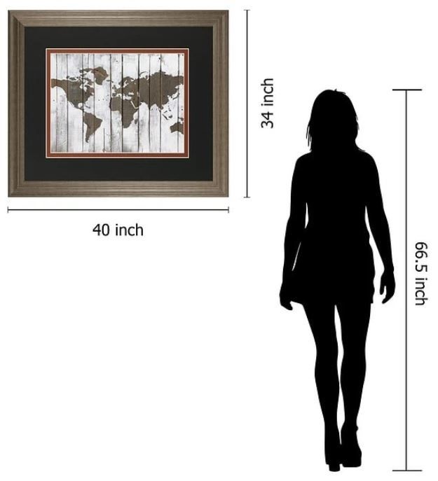 Classy Art Heathered World by Bassin, C. Wall Art-2