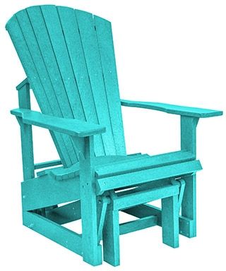 C R Plastics Turquoise Single Glider-0