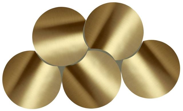 Meridian Furniture Dimple 5-Piece Gold 20" Modular Nesting Coffee Table Set-1