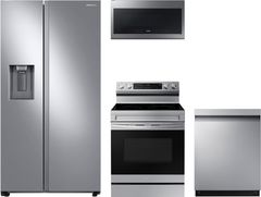 Samsung 4 Piece Fingerprint Resistant Stainless Steel Kitchen Package