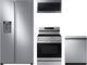 Samsung 4 Piece Fingerprint Resistant Stainless Steel Electric Kitchen Package-0
