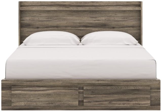 Signature Design by Ashley® Elbrim Brown King Storage Panel Bed-2