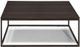 Natuzzi Editions Cabaret Smoked Oak Square Coffee Table with Matte Coffee Base-0