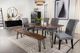 Coaster® Neve Sheesham Grey/Gunmetal Dining Bench-4