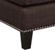 Elements International Erica Heirloom Chocolate Ottoman-3