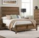Intercon Forge Wire Brushed Weathered Chestnut Queen Panel Bed-1
