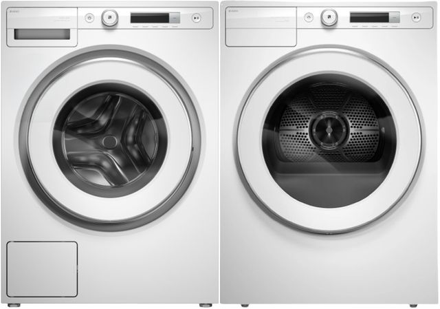 ASKO 3 Series White Front Load Washer & Vented Electric Dryer Laundry Pair-0