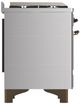 Ilve® Majestic III 48" Stainless Steel Pro Style Dual Fuel Liquid Propane Range with 8 Burners and Burnished Trim-4