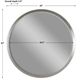 Uttermost® Serenza Silver Leaf Round Mirror-3