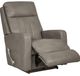 La-Z-Boy® Finley Pewter Leather Manual Rocking Recliner-2