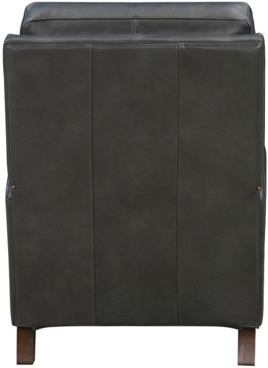 BarcaLounger® Fremont Elway Dark Gray Leather Manual Recliner-4