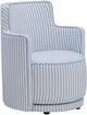 TOV Furniture Passe Blue Stripes Swivel Accent Chair-0