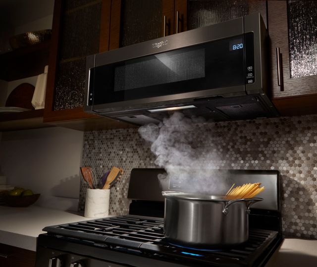 Whirlpool® 1.1 Cu. Ft. Black Stainless Over The Range Microwave-2