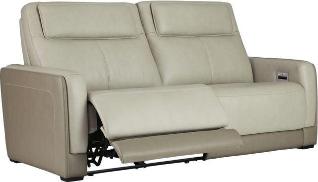 Signature Design by Ashley® Battleville Almond Power Reclining Sofa with Adjustable Headrest-4