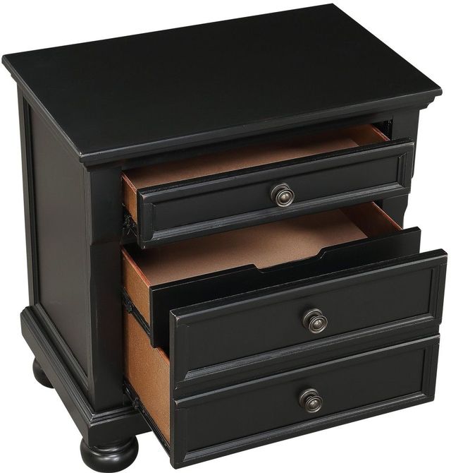 Homelegance® Laurelin Black Nightstand-3