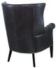 Century® Trading Company Empress Black Tufted Wing Chair-3