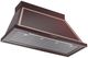 Ilve® Nostalgie II Noblesse 48" Burgundy Wall Mounted Range Hood with Copper Trim-1