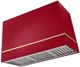 AGA Loge 48" Piccadilly Red Wall Mounted Range Hood  with Brushed Brass Trim-0