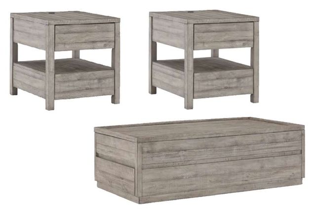Signature Design by Ashley® Naydell 3-Piece Gray Living Room Table Set-0