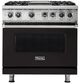 Viking® 5 Series 36'' Onyx Pro Style Dual Fuel Range-0
