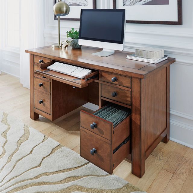 homestyles® Tahoe Brown Pedestal Desk-6