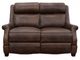 BarcaLounger® Warrendale Worthington Cognac Leather Power Reclining Loveseat-4