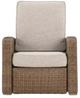 Signature Design by Ashley® Laguna Heights Beige/Gray Fabric/Resin Wicker Outdoor Manual Recliner-3
