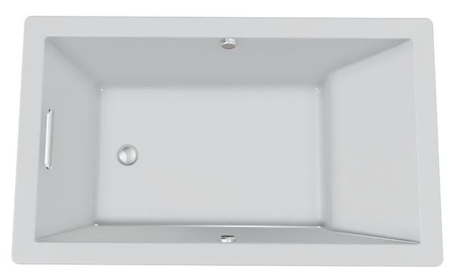 KOHLER® Underscore® Ice Gray 60" x 36" Drop-In Heated BubbleMassage™ Air Bath with Bask® Heated Surface-2
