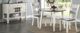 American Wholesale Furniture 3-Piece Gray Dining Set with White Base-4