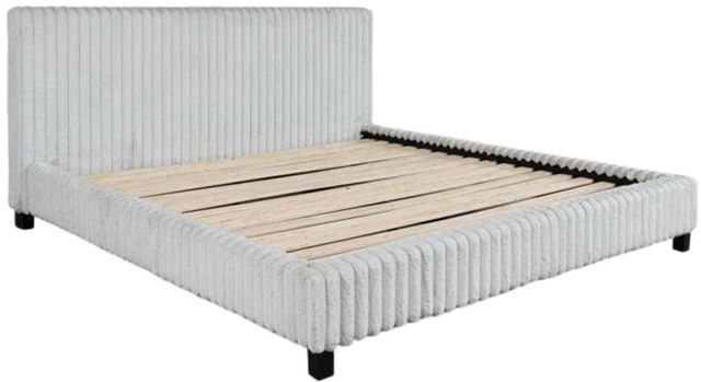 Signature Design by Ashley® Birmonton White King Upholstered Panel Bed-3