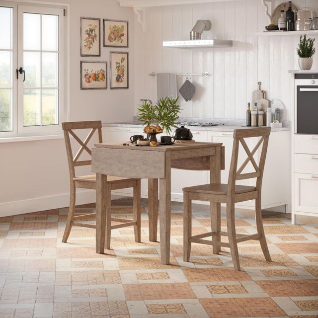 Jofran Inc. Eastern Tides Brushed Bisque Counter Stool-1