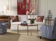Century® Customizable Details Occasional Logan Glass Top Round Chairside Table with Gold Base-2