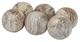 A & B Home 6-Piece Brown Marbleized Ball Accent Set-0