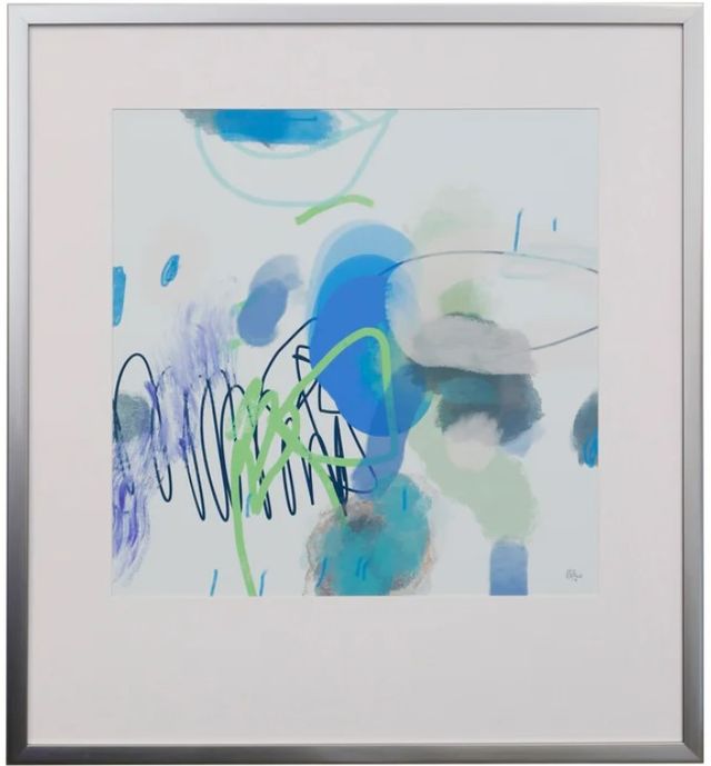 Stylecraft In the Groove Blue/Gray/Green/Light Blue Wall Art-0